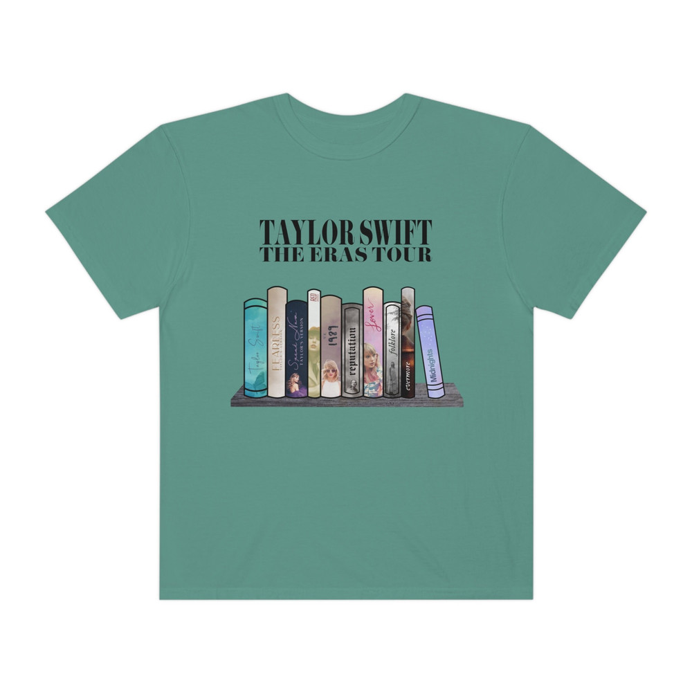 Taylor Swiftees The Eras Tour Tshirt Albums as Books Taylor Swift Merch Tees Speak Now Era Shirt Midnights Swiftie Albums Red Outfit 1989 - 9.jpg
