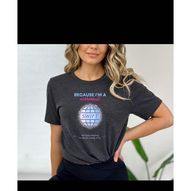 Taylor Swiftie Merch Tshirt Eras Tour Taylor Swift Mirrorball Folklore Swiftee Blue Pink Purple - 1.jpg