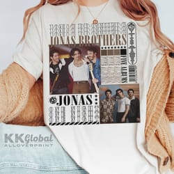 jonas retro 90s shirt, jonas brother graphic inspired shirt, music 2023 shirt