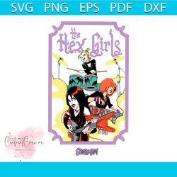 the hex girls rock band music svg fictional rock band svg