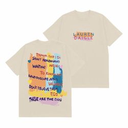 lauren daigle shirt, tour thank god i do shirt, concert 2023 for fan