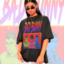 retro bad bunny shirt - vintage bad bunny shirt,bad bunny homage shirt, bad bunny shirt, bad bunny k