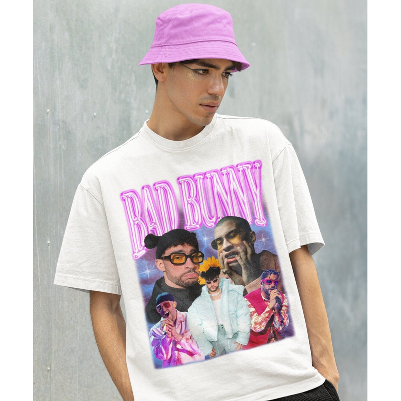 Retro Bad Bunny Shirt, Vintage Bad Bunny Shirt, Bad Bunny Homage Shirt, Bad Bunny® Vintage Merch, Bad Bunny T Shirt, Unisex Shirt - 2.jpg