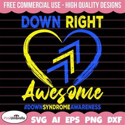 down right awesome svg, down syndrome awareness svg, down syndrome svg, extra chromosome svg, down syndrome ribbon svg,