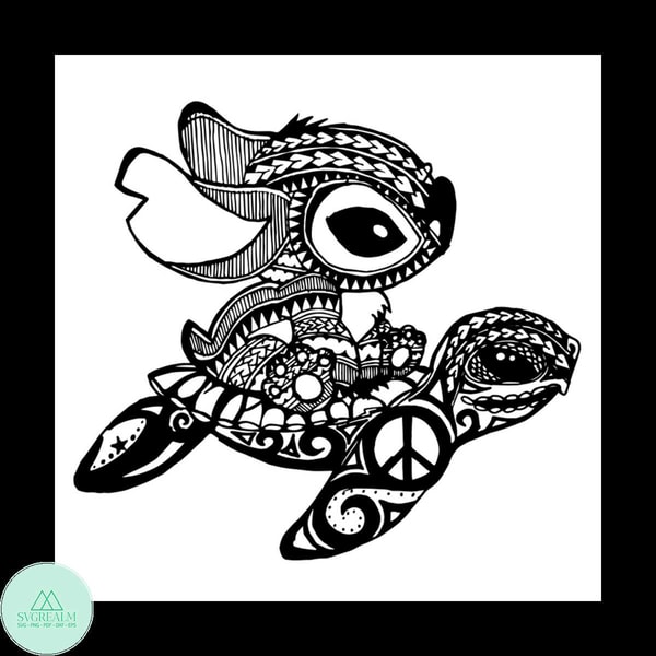 Stitch Turtle Color Stitch And Turtle Svg, Mandala Svg, Turtle Svg, Stitch Svg, - Inspire ...