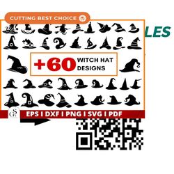 witch hat svg, witch svg, witch hat cut file, witch hat dxf, witch hat png, halloween witches vector, halloween svg, wit