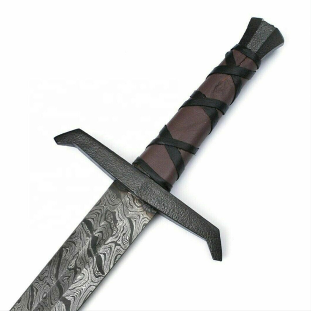 Fixed Steel Damascus Swordspng