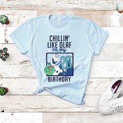 frozen olaf chillin' like olaf on my 20th birthday svg, frozen, frozen svg, frozen 2, studio3, jpeg, png can be customiz