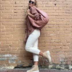 Big Soft Hobo Classy Sport Woman Beige Bag | Purse Genuine Python Skin | Black Big Elegant Leather Designer Soft Bag
