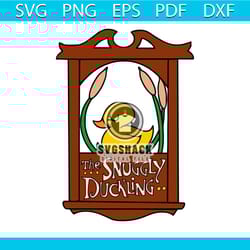the snuggly duckling svg tangled series svg digital file