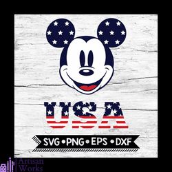 disney patriotic svg, family svg, 4th of july, disney american flag, mickey american flag