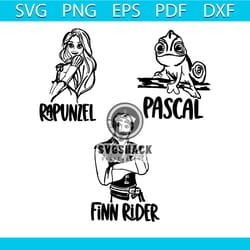 princess rapunzel tangled svg bundle silhouette files