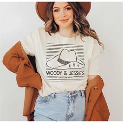 woody & jessie's western wear - toy story - disney inspired tee