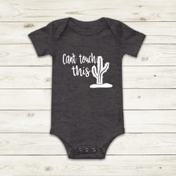 can't touch this bodysuit - coming home outfit - unique baby clothes - baby boy bodysuit - baby girl - newborn outfit -