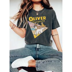 disney oliver & company graphic shirt, georgette, disneyland vacation trip, unisex t-shirt family birthday gift adult ki