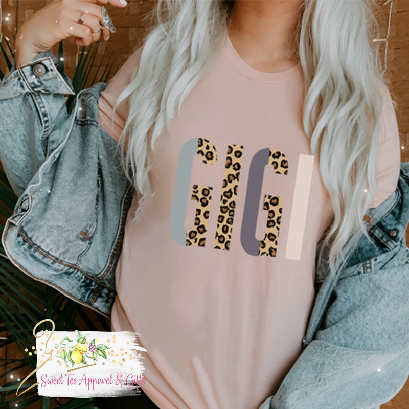 Gigi boho t-shirt - Gigi shirt - Gift for Gigi - women's shirt - leopard print gift idea - Grandma gift - 1.jpg