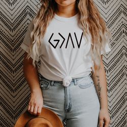 god is greater than the highs and lows - t-shirt - christian t-shirt - religious shirt - women's top