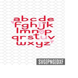 abc i love you svg | valentine's day svg | kid valentine day svg | alphabet i love you svg | cricut cameo svg png dxf