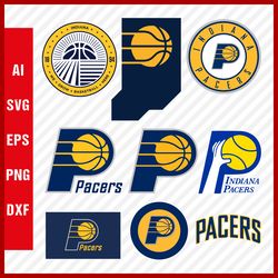 Indiana Pacers Logo SVG - Pacers SVG Cut Files - Pacers PNG Logo - NBA Logo