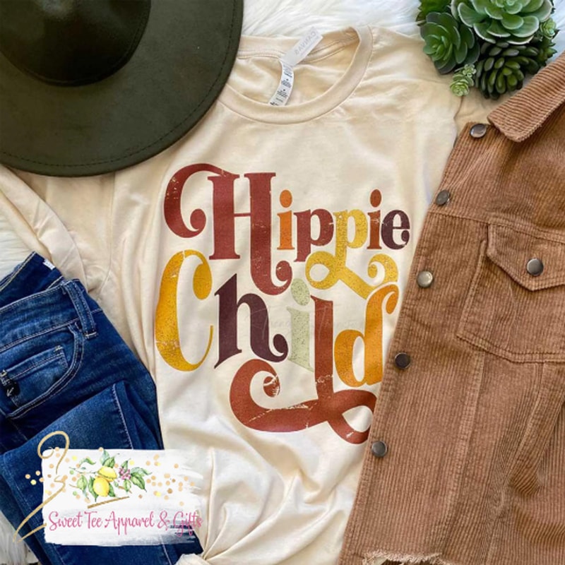 Hippie Child - Hippie Mama - Youth - Women's shirt - Mommy and me - Cute t-shirt - Gift for her - Boutique shirt - 2.jpg