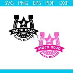 retro mojo dojo casa house barbie and ken svg digital file