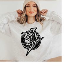 rock and roll t-shirt, svg tshirt cricut, png tshirts cricut, cut file for cricut, rock and roll svg, png, pdf, dxf, eps