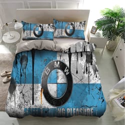bmw bedding sets, cars, moto brand, grunge design bedding, bedroom decor, decorations for home, bedding trending