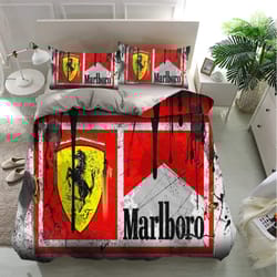 ferrari bedding sets, cars, moto brand, grunge design bedding, bedroom decor, decorations for home, bedding trending