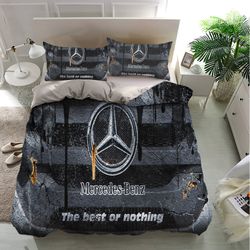 mercedes bedding sets, cars, moto brand, grunge design bedding, bedroom decor, decorations for home, bedding trending