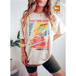 disney comfort colors shirt, lighting mcqueen shirt, disney cars shirt, car racer tee, disney cars land shirt, car pixar