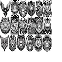 the lion king svg bundle, lion king png, svg digital download, 500 high quality files, amazingly cute simba and pumbaa