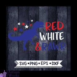 4th of july, dinosaur svg, red white svg, rawr svg, boy 4th of july, usa svg
