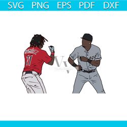 jose ramirez and tim anderson fight meme svg cricut file
