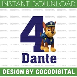 personalized name and ages, paw patrol chase birthday boy png paw patrol birthday png family birthday raglan kids famil