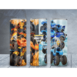 monster jam png, monster jam tumbler, monster truck png, monster truck tumbler,skinny tumbler 20oz, 20oz design, tumbler