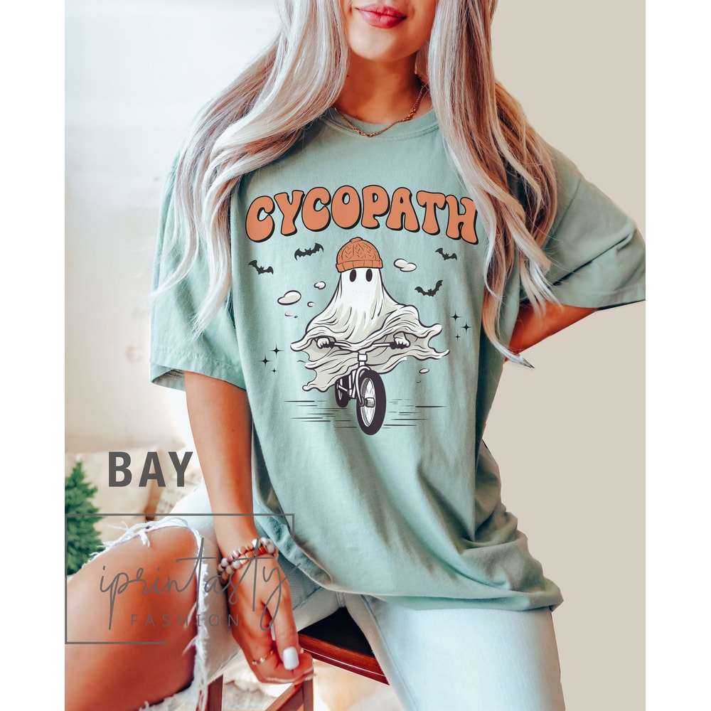 Comfort Colors, Cycopath Ghost t-shirt, Halloween Shirt, Gift For Halloween, iprintasty halloween, spooky t-shirt, ghost shirt, Cute Ghost - 4.jpg