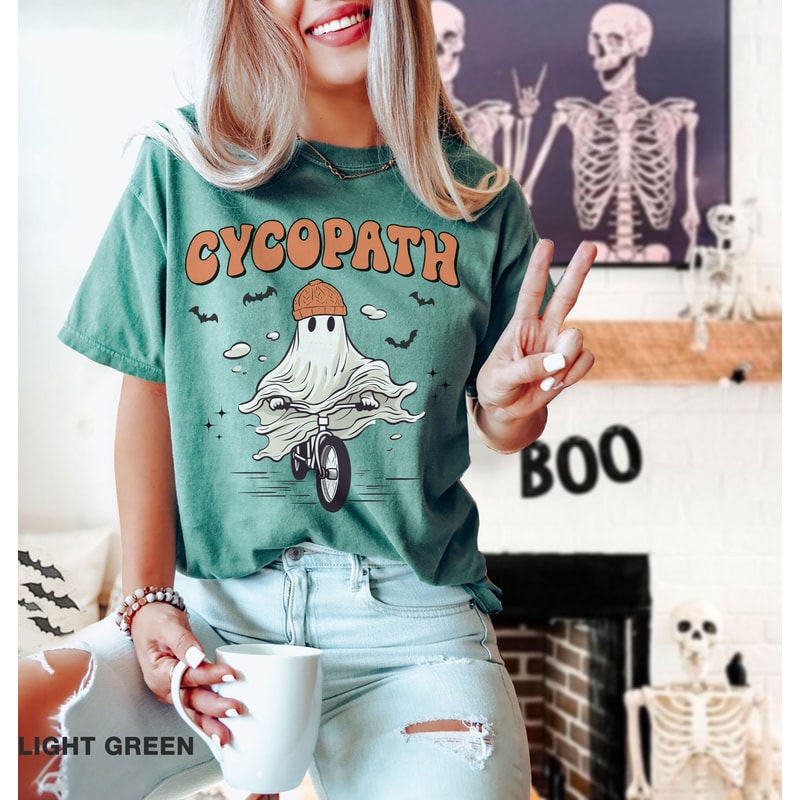 Comfort Colors, Cycopath Ghost t-shirt, Halloween Shirt, Gift For Halloween, iprintasty halloween, spooky t-shirt, ghost shirt, Cute Ghost - 6.jpg