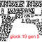 Glock 19 gen 5 Gun Design abstract Floral Scroll pattern 3 vector svg fiber laser Engraving, cnc cutting vector file.jpg