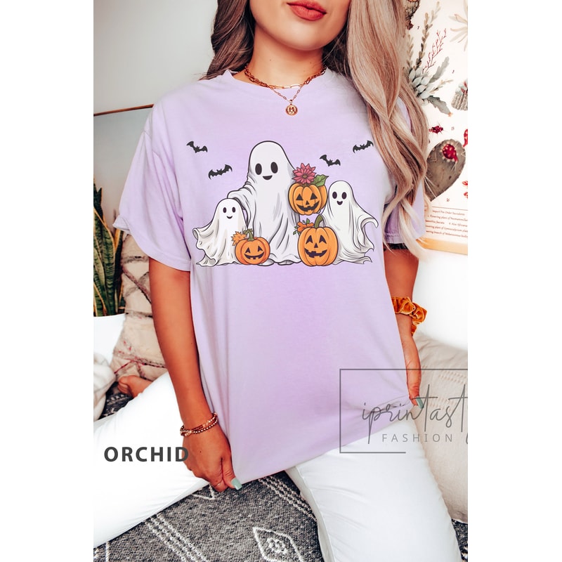 Comfort Colors, Spooky t-shirt, funny halloween Shirt, Gift For Halloween, iprintasty halloween, Halloween ghost t-shirt, cute ghost shirt - 7.jpg