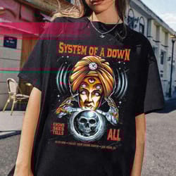 vintage system of a down knows sees tells all tour t-shirt, system of a down tour shirt, system of a down shirt, soad
