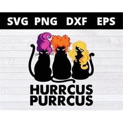 hurrcus purrcus funny cats halloween svg , black cat svg, halloween cat svg files for cricut