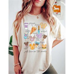 disney snacks comfort colors shirt, colorful vacay shirt, disney aesthetic shirt, disneyland shirt, disneyworld shirt, d