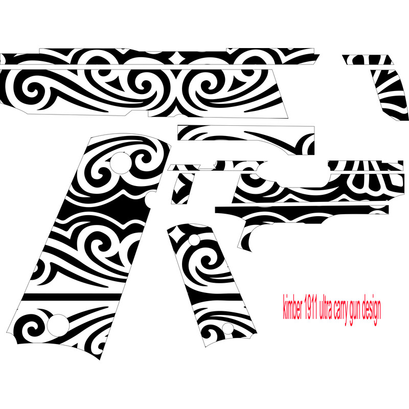 Kimber 1911 ultra carries seamless pattern vector svg fiber laser Engraving cnc cutting cnc router file.jpg