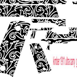kimber 1911 ultra carries seamless pattern 2 vector svg fiber laser engraving cnc cutting cnc router file