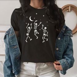 halloween t shirt, halloween dancing skeleton halloween pumpkin, halloween gift, dancing skeleton - a106