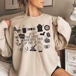 halloween doodles shirt, witchy designs, vintage ,spooky squad, halloween designs, skeleton design comfort colors shirt,