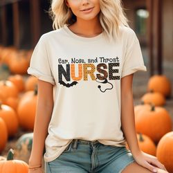 comfort colors ear nose and throat ent nurse halloween t-shirt, nurse life shirt gift, new nurse - a116