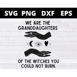 we are the granddaughters of the witches you couldn't burn svg halloween svg files for cricut