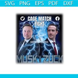 mark zuckerberg vs elon musk cage match fight png file
