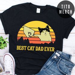best cat dad ever tshirt